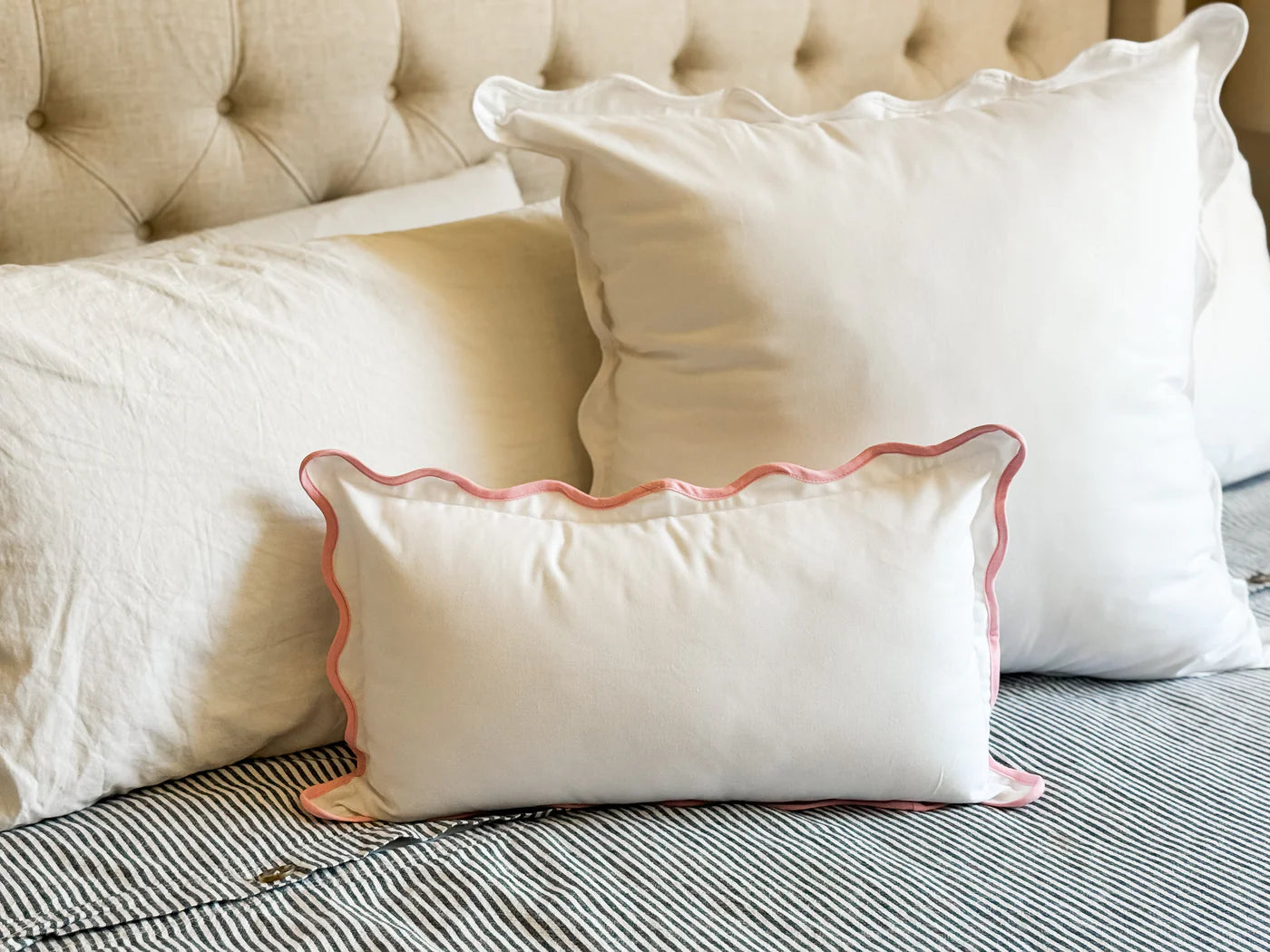 Scalloped Pillow case