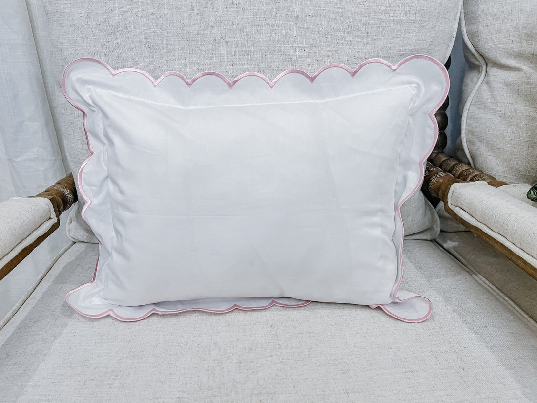 Scalloped Pillow case