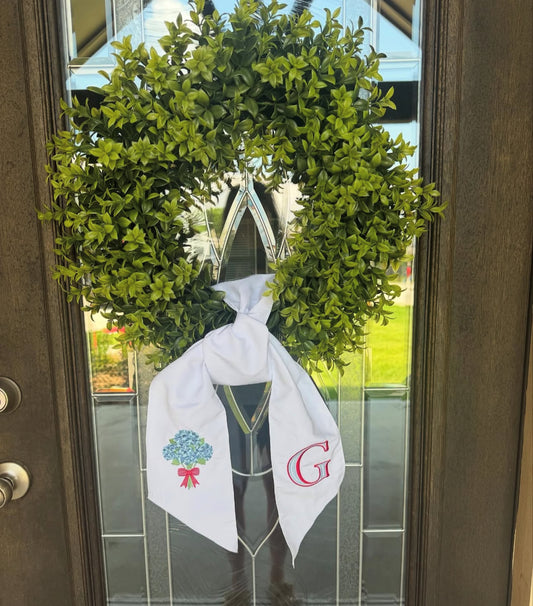 Custom Wreath Sash